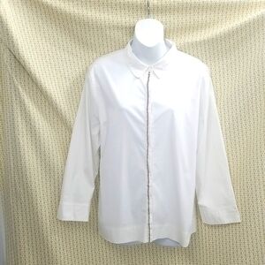 Chico's Collared Blingy Button down top